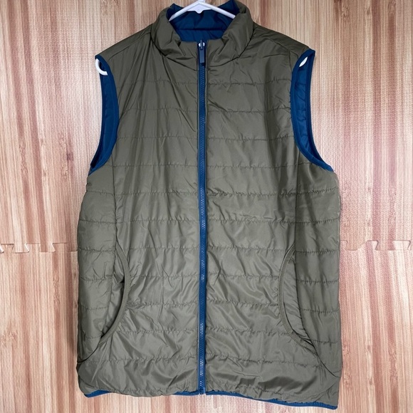 Mossimo Men Reversible Vest green/blue size L nwt - Picture 11 of 12
